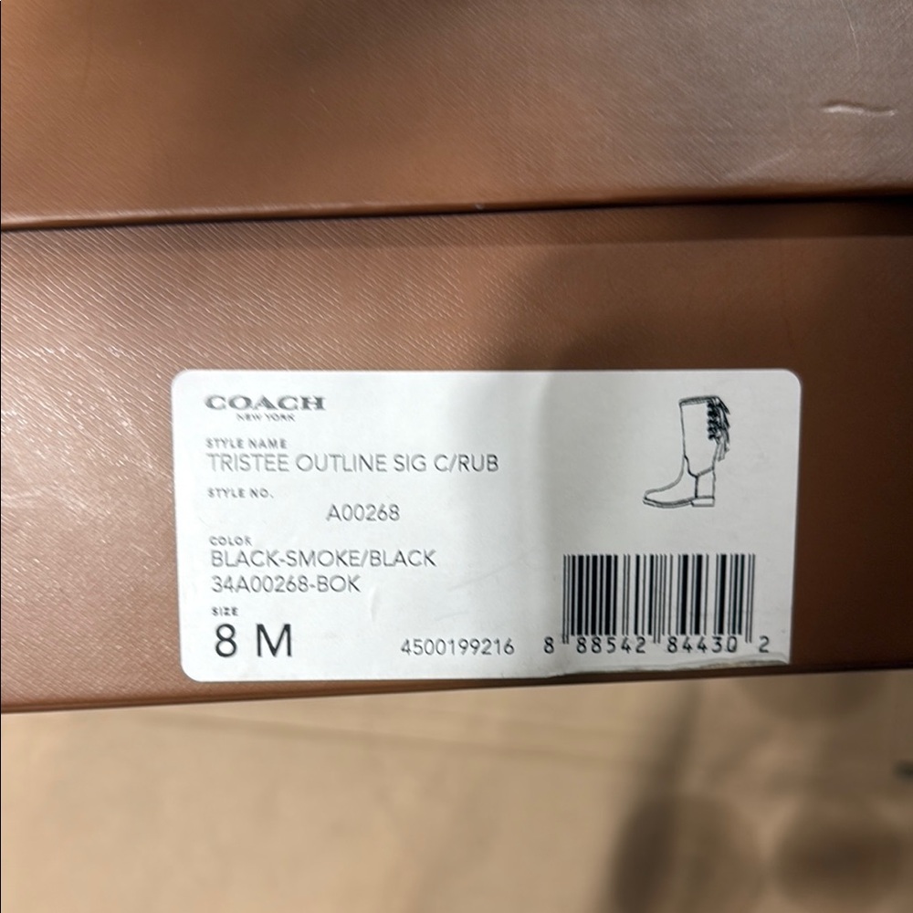 Coach Black and Smoke Knee-High Boots - Picture 2 of 3